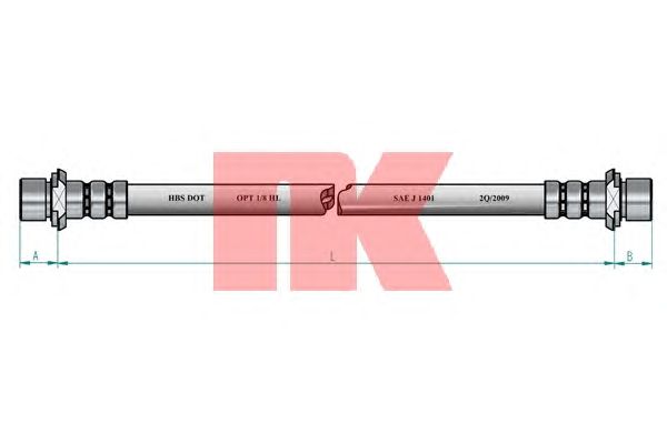 Тормозной шланг NK 854540