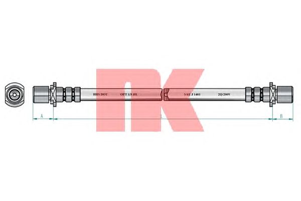 Тормозной шланг NK 854553