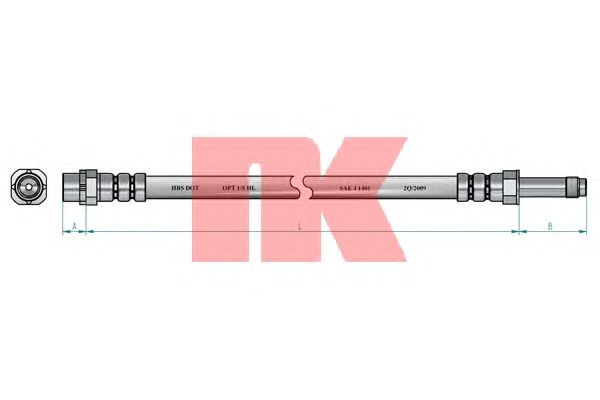 Тормозной шланг NK 851523