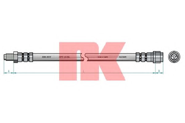 Тормозной шланг NK 852512