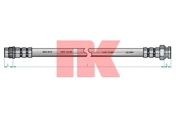 Тормозной шланг NK 853745