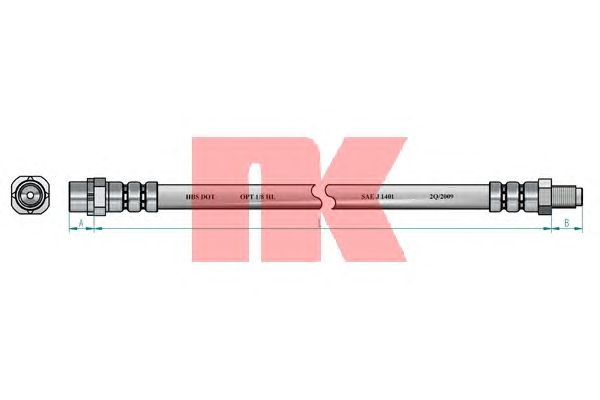 Тормозной шланг NK 851522