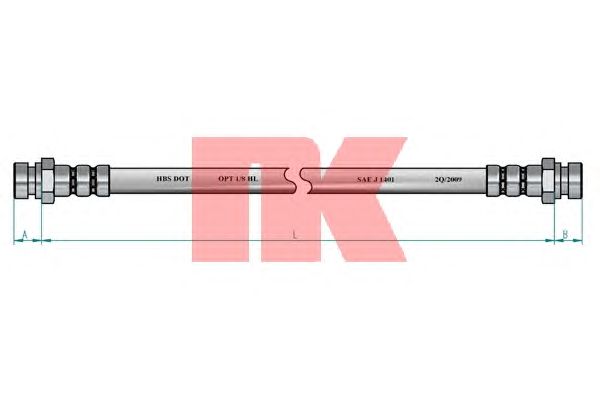 Тормозной шланг NK 853409