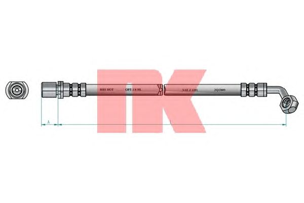 Тормозной шланг NK 8545134