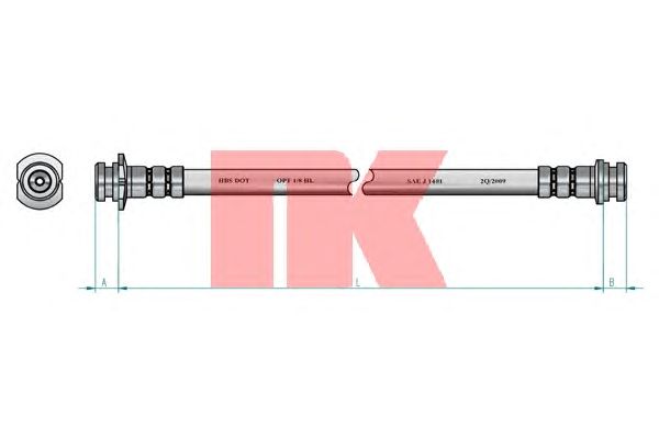 Тормозной шланг NK 855003