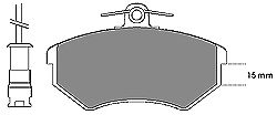 Тормозные колодки MAPCO 6185