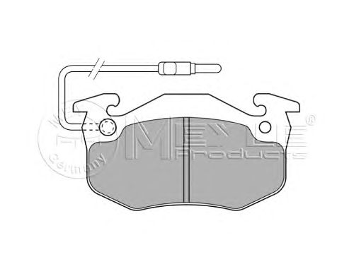 Тормозные колодки MEYLE 025 210 9615/W
