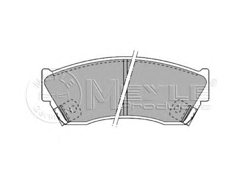 Тормозные колодки MEYLE 025 213 3314/W