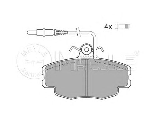 Тормозные колодки MEYLE 025 214 6018/W