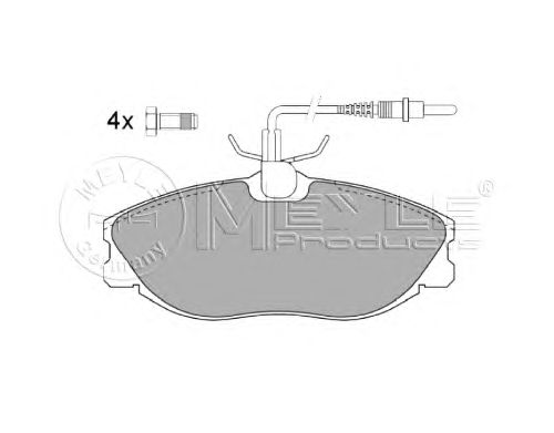 Тормозные колодки MEYLE 025 216 7419/W