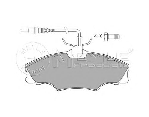 Тормозные колодки MEYLE 025 217 2419/W