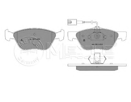 Тормозные колодки MEYLE 025 232 8919/W