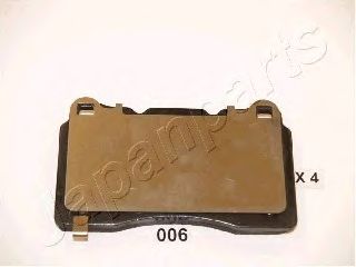 Тормозные колодки JAPANPARTS PP-006AF