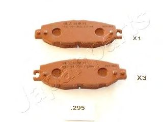 Тормозные колодки JAPANPARTS PP-295AF