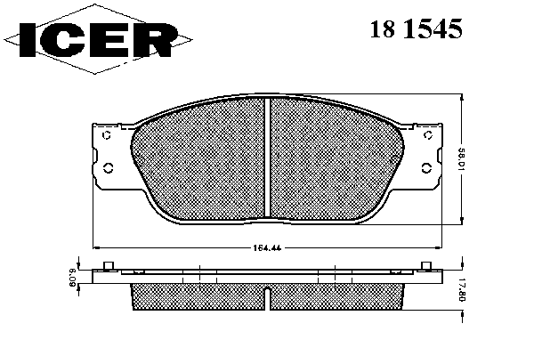 Гальмівні колодки ICER 181545