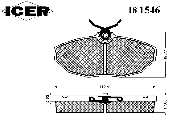 Тормозные колодки ICER 181546