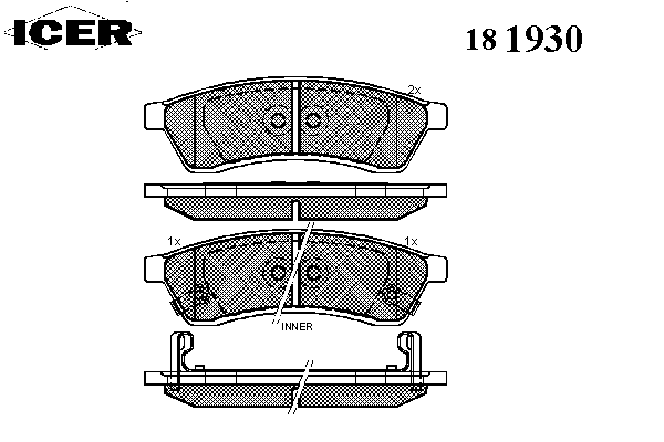 Тормозные колодки ICER 181930
