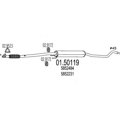 Резонатор MTS 01.50119