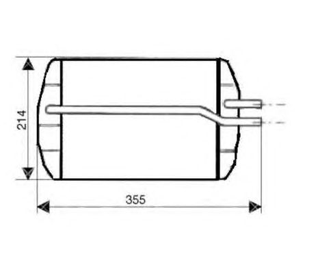 Радиатор отопителя NRF 53633