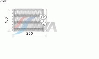 Радиатор отопителя AVA QUALITY COOLING HYA6232