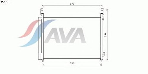 Радиатор кондиционера AVA QUALITY COOLING RT5466