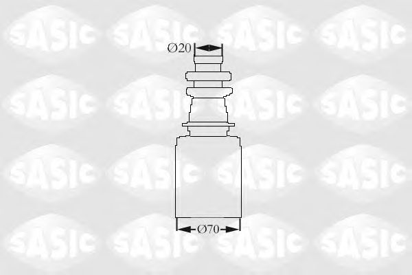 Комплект пыльника ШРУСа SASIC 2873833