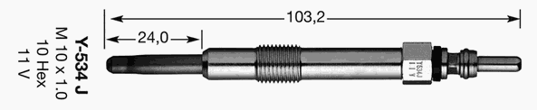 Свеча накала NGK 3413