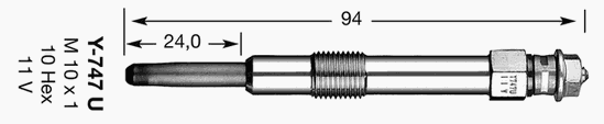 Свеча накала NGK 4694