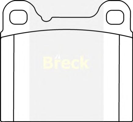 Тормозные колодки BRECK 20755 00 704 00