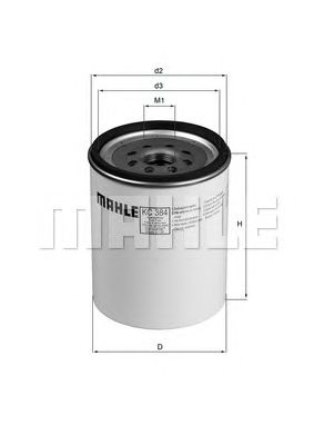 Топливный фильтр MAHLE ORIGINAL KC 384D