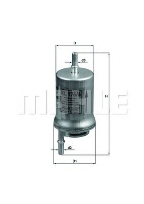 Топливный фильтр MAHLE KL 176/6D