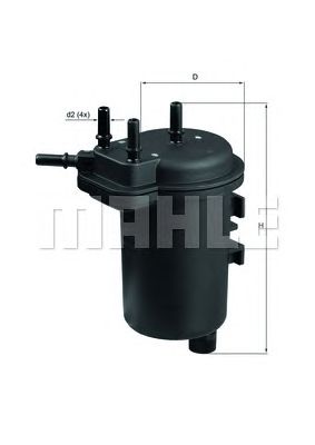 Топливный фильтр MAHLE KL 432