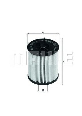 Топливный фильтр MAHLE ORIGINAL KX 86/1D