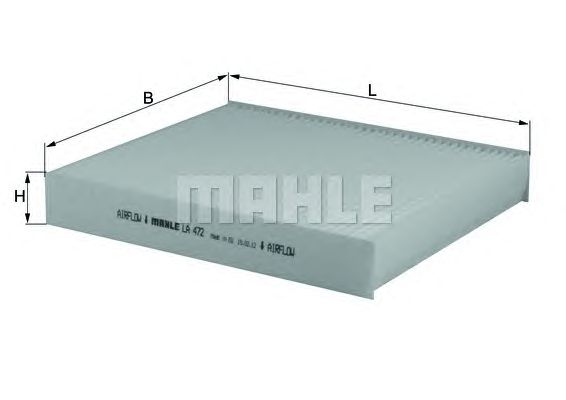 Фильтр салона MAHLE ORIGINAL LA 472