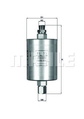 Паливний фільтр MAHLE ORIGINAL KL 21