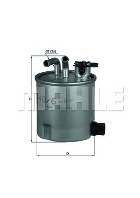 Паливний фільтр MAHLE ORIGINAL KL 440/6