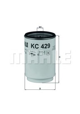 Топливный фильтр MAHLE ORIGINAL KC 429D