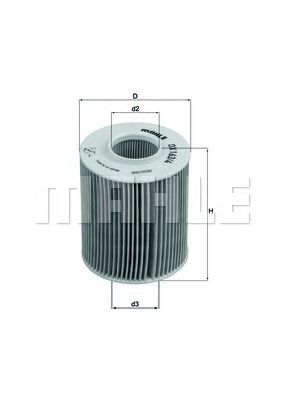 Масляный фильтр MAHLE OX 163/4D