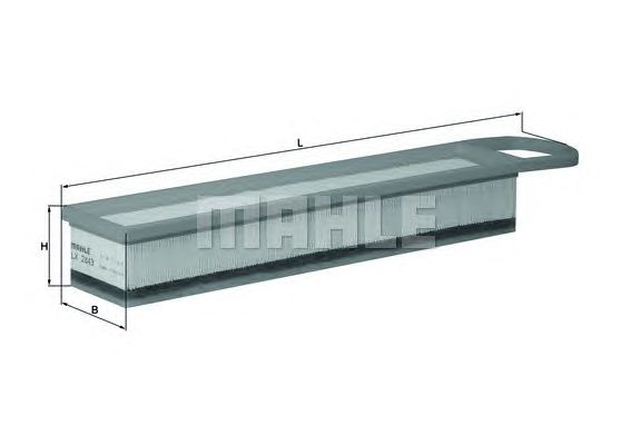Воздушный фильтр MAHLE ORIGINAL LX 2843