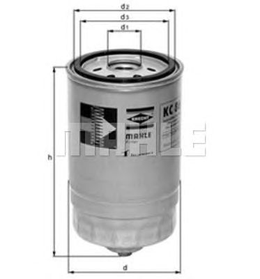 Топливный фильтр MAHLE ORIGINAL KC 88