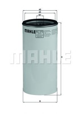Топливный фильтр MAHLE ORIGINAL KC 375D
