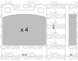 Тормозные колодки CIFAM 822-003-0