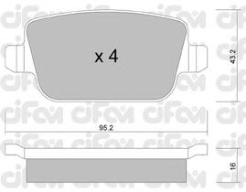 Тормозные колодки CIFAM 822-780-0