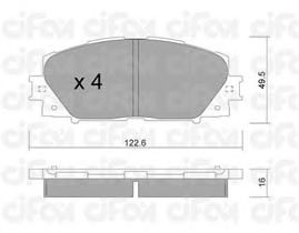 Тормозные колодки CIFAM 822-745-1
