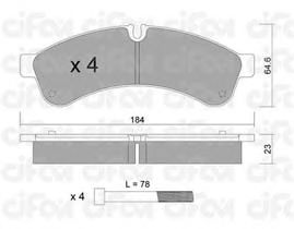 Тормозные колодки CIFAM 822-851-0