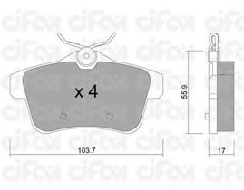 Тормозные колодки CIFAM 822-855-0