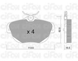 Тормозные колодки CIFAM 822-856-0