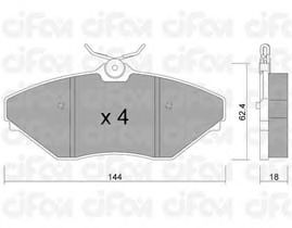 Тормозные колодки CIFAM 822-887-0