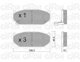 Тормозные колодки CIFAM 822-897-0