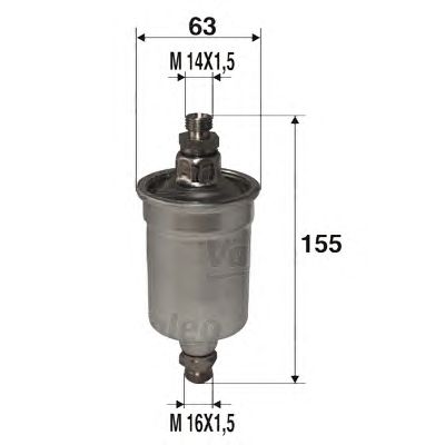 Паливний фільтр VALEO 587210
